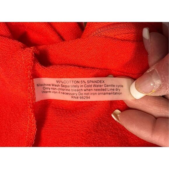 Onque Woman Two Piece Loungewear Set Sz. 1X Red Weekend Travel Comfort - Picture 13 of 13